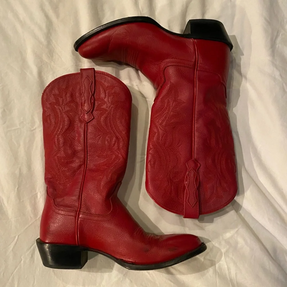 Shyanne Leather Cowgirl Boots - Picture 1 of 7